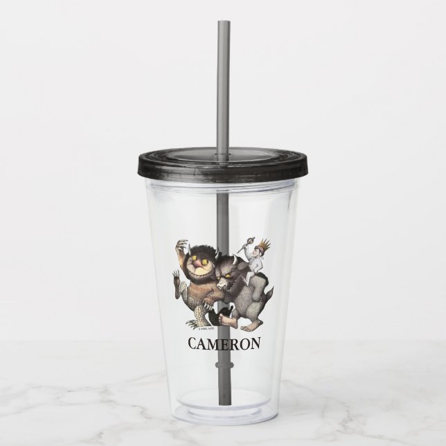 Where the Wild Things Are | Add Your Name Acrylic Tumbler (Front)