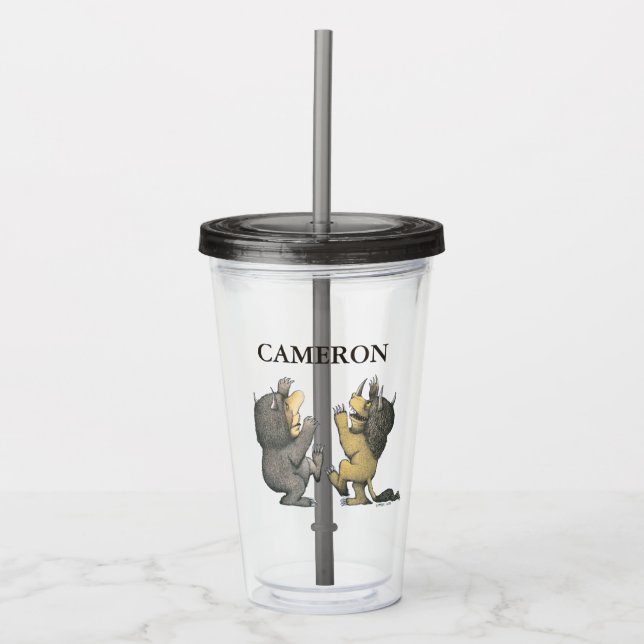 Where the Wild Things Are | Add Your Name Acrylic Tumbler (Front)
