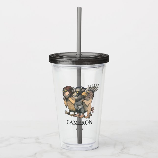 Where the Wild Things Are | Add Your Name Acrylic Tumbler (Front)