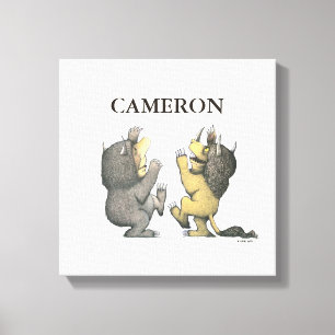 Where the Wild Things Are   Add Your Name Canvas Print