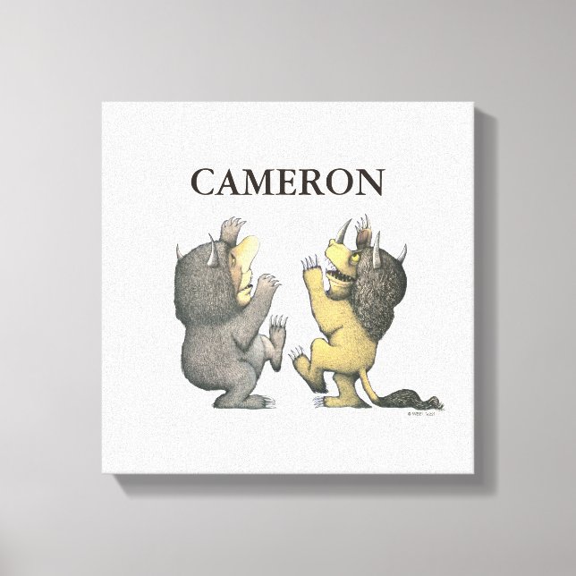 Where the Wild Things Are | Add Your Name Canvas Print (Front)