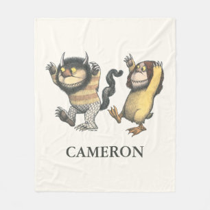Where the Wild Things Are   Add Your Name Fleece Blanket