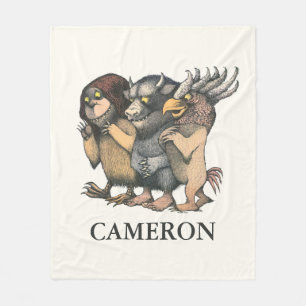 Where the Wild Things Are   Add Your Name Fleece Blanket