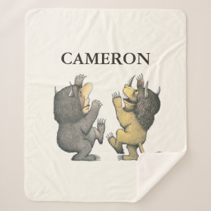 Where the Wild Things Are Add Your Name Sherpa Blanket
