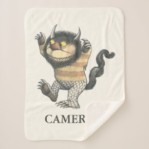 Where the Wild Things Are Add Your Name Sherpa Blanket