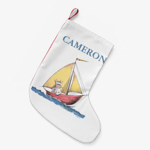 Where the Wild Things Are   Add Your Name Small Christmas Stocking