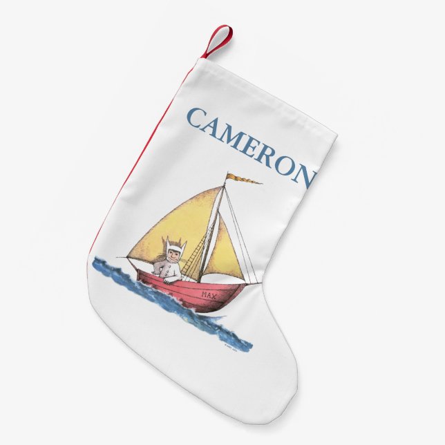Where the Wild Things Are | Add Your Name Small Christmas Stocking (Front (Hanging))