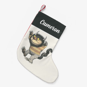 Where the Wild Things Are   Add Your Name Small Christmas Stocking