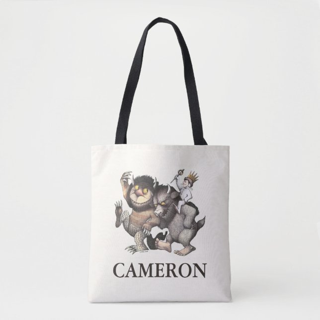 Where the Wild Things Are | Add Your Name Tote Bag (Front)
