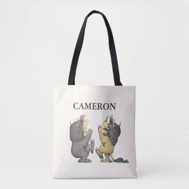 Where the Wild Things Are | Add Your Name Tote Bag (Front)