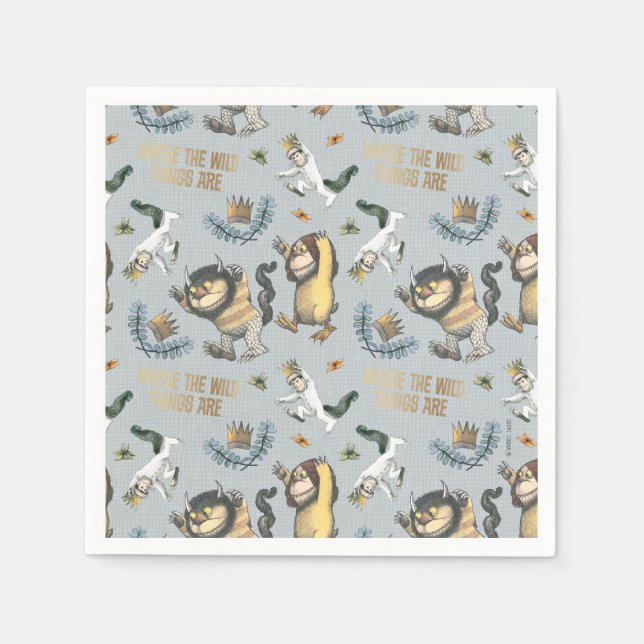 Where the Wild Things Are Baby Shower Napkins (Front)