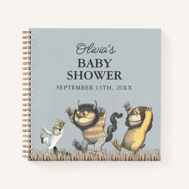 Where the Wild Things Are Baby Shower Notebook (Front)