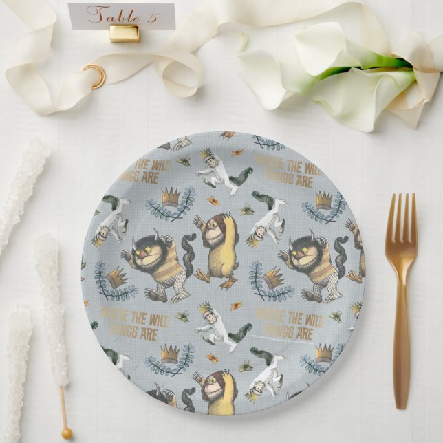 Where the Wild Things Are Baby Shower Paper Plates (Wedding)