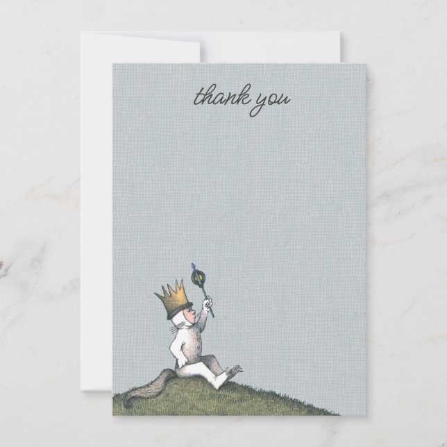 Where the Wild Things Are Baby Shower Thank You Card (Front)