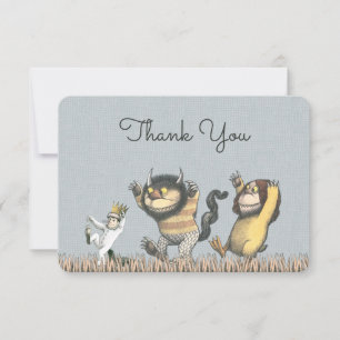 Where the Wild Things Are Baby Shower Thank You Invitation