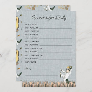 Where the Wild Things Are Baby Shower Wishes Card