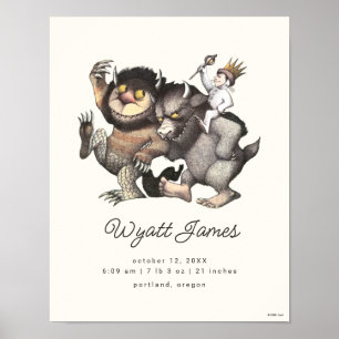 Where the Wild Things Are   Birth Stats Poster
