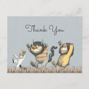 Where the Wild Things Are Birthday Thank You Postcard