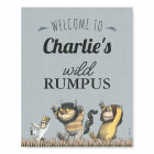 Where the Wild Things Are - Birthday Welcome