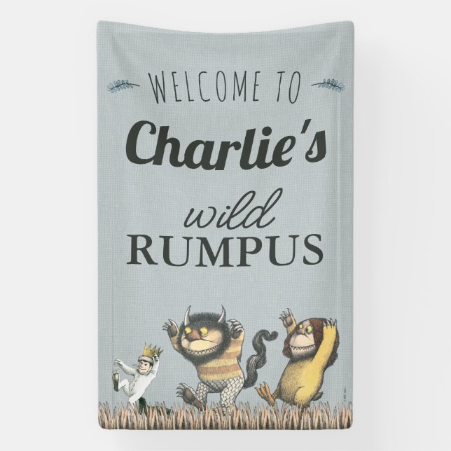 Where the Wild Things Are - Birthday Welcome Banner (Vertical)