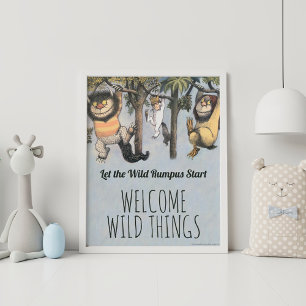 Where the Wild Things Are - Birthday Welcome Poster