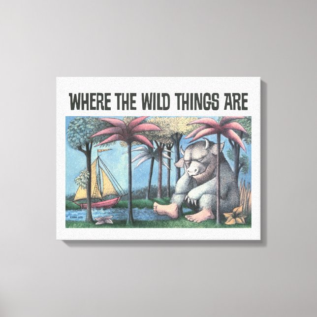 Where The Wild Things Are | Book Cover Canvas Print (Front)