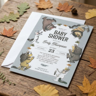 Where the Wild Things Are Character Baby Shower Invitation