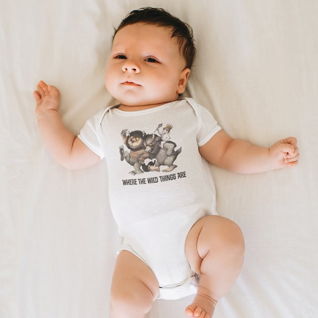 Where the Wild Things Are Characters Baby Bodysuit (Baby wearing bodysuit)