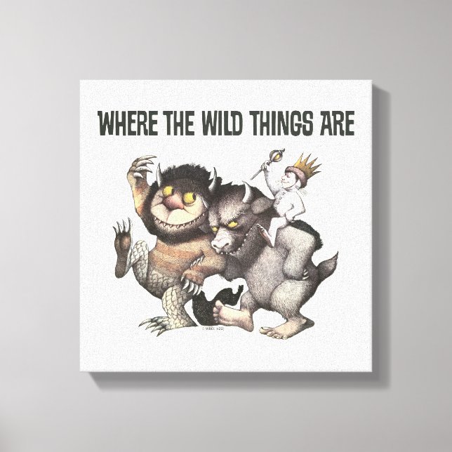 Where the Wild Things Are Characters Canvas Print (Front)