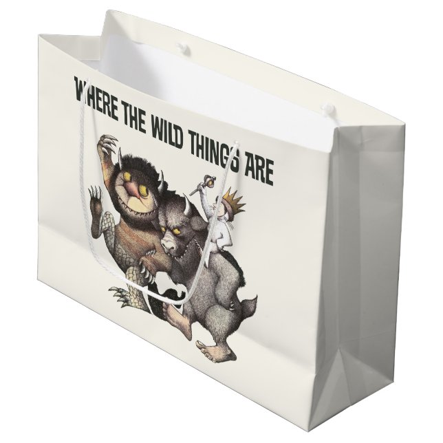 Where the Wild Things Are Characters Large Gift Bag (Front Angled)