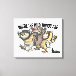 Where the Wild Things Are Characters & Logo Canvas Print