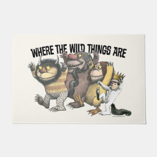 Where the Wild Things Are Characters & Logo Doormat