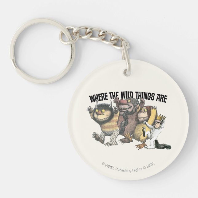 Where the Wild Things Are Characters & Logo Key Ring (Front)