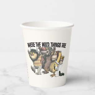 Where the Wild Things Are Characters & Logo Paper Cups