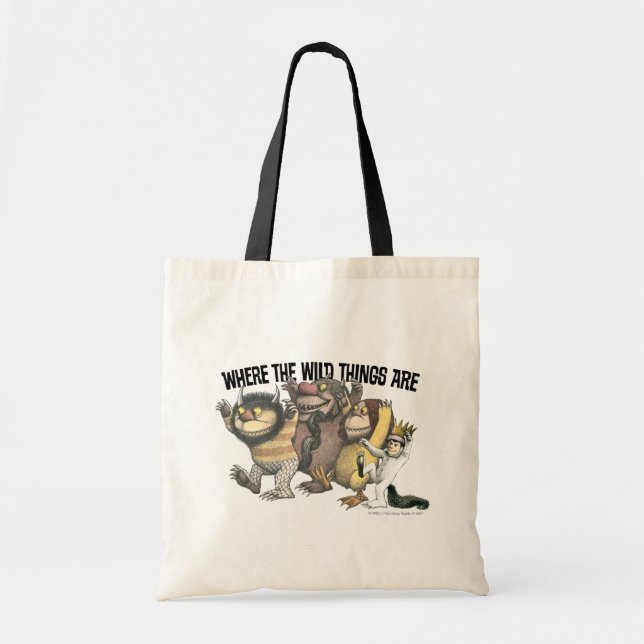 Where the Wild Things Are Characters & Logo Tote Bag (Front)