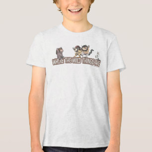 Where the Wild Things Are Characters on Logo Tri-Blend Shirt