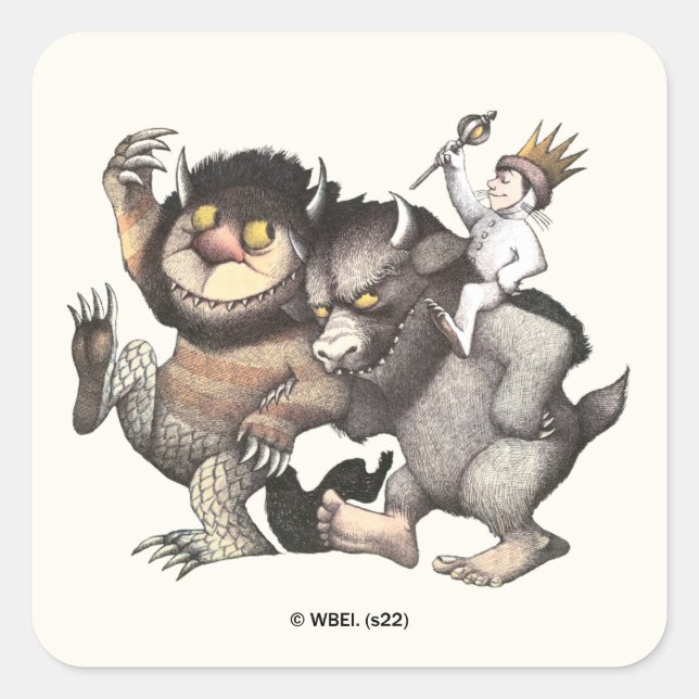 Where the Wild Things Are Characters Square Sticker (Front)