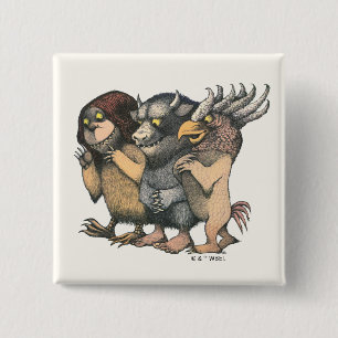 Where the Wild Things Are Creatures 15 Cm Square Badge