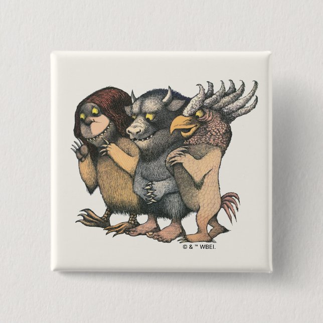 Where the Wild Things Are | Creatures 15 Cm Square Badge (Front)