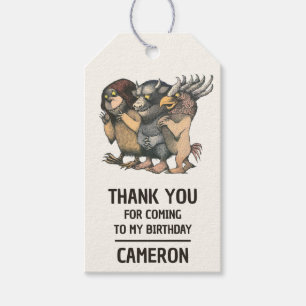 Where the Wild Things Are Creatures Gift Tags