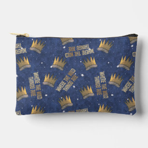Where the Wild Things Are Crown and Stars Pattern Accessory Pouch