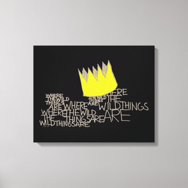 Where the Wild Things Are | Crown Canvas Print (Front)