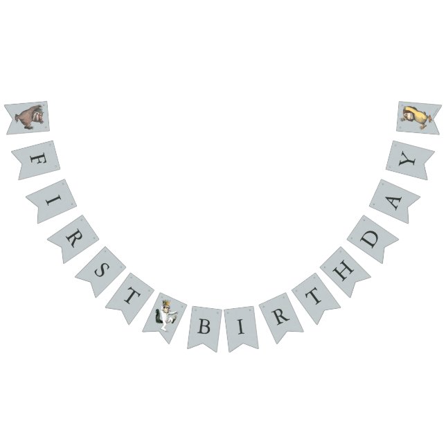 Where the Wild Things Are First Birthday Bunting (All)