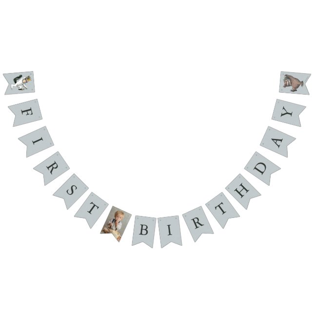 Where the Wild Things Are First Birthday Bunting (All)
