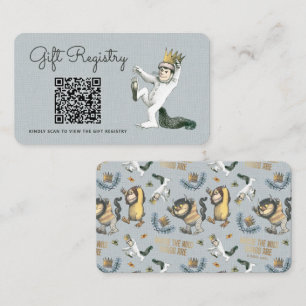 Where the Wild Things Are - Gift Registry Enclosure Card