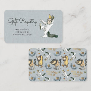 Where the Wild Things Are - Gift Registry Enclosure Card