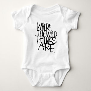 Where the Wild Things Are   Handwritten Baby Bodysuit