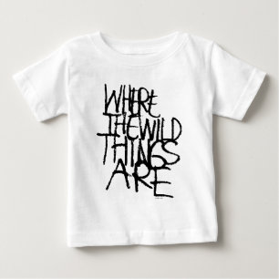 Where the Wild Things Are Handwritten Baby T-Shirt