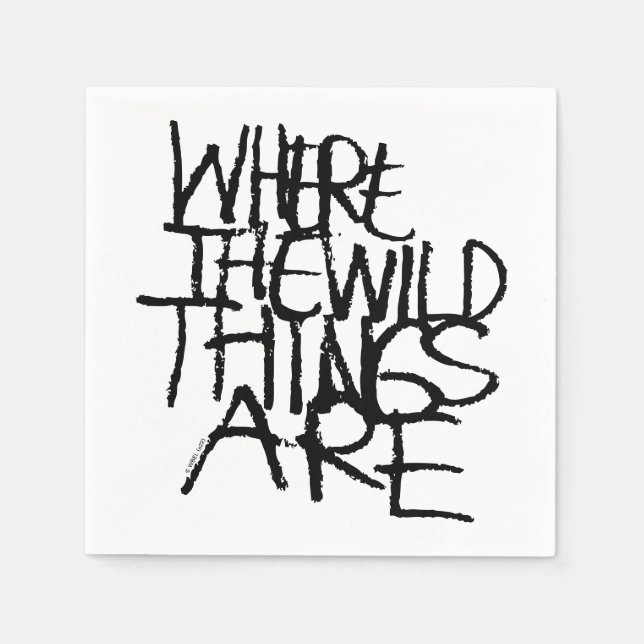 Where the Wild Things Are | Handwritten Napkin (Front)