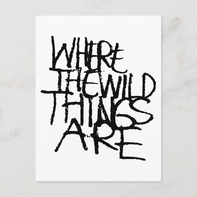 Where the Wild Things Are | Handwritten Postcard (Front)